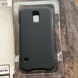 New Case-mate for Samsung Galaxy S5 tough phone case black rugged case Black